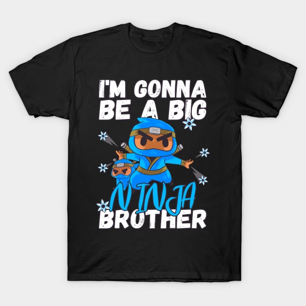 I'm Gonna Be A Big Ninja Brother New Sibling Announcement T-Shirt by auviba-design